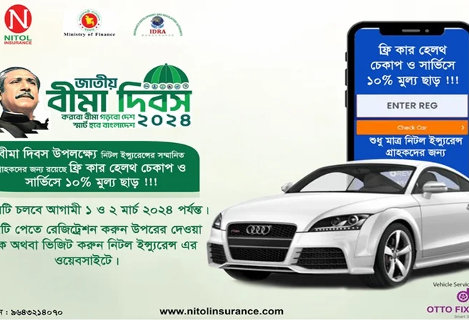 বীমা দিবস উপলক্ষ্যে নিটল ইন্স্যুরেন্সের গ্রাহকদের বিশেষ সুবিধা